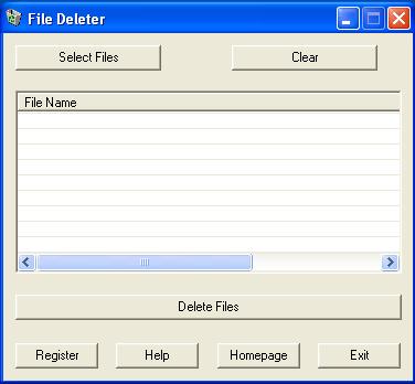 File Deleter Screenshot